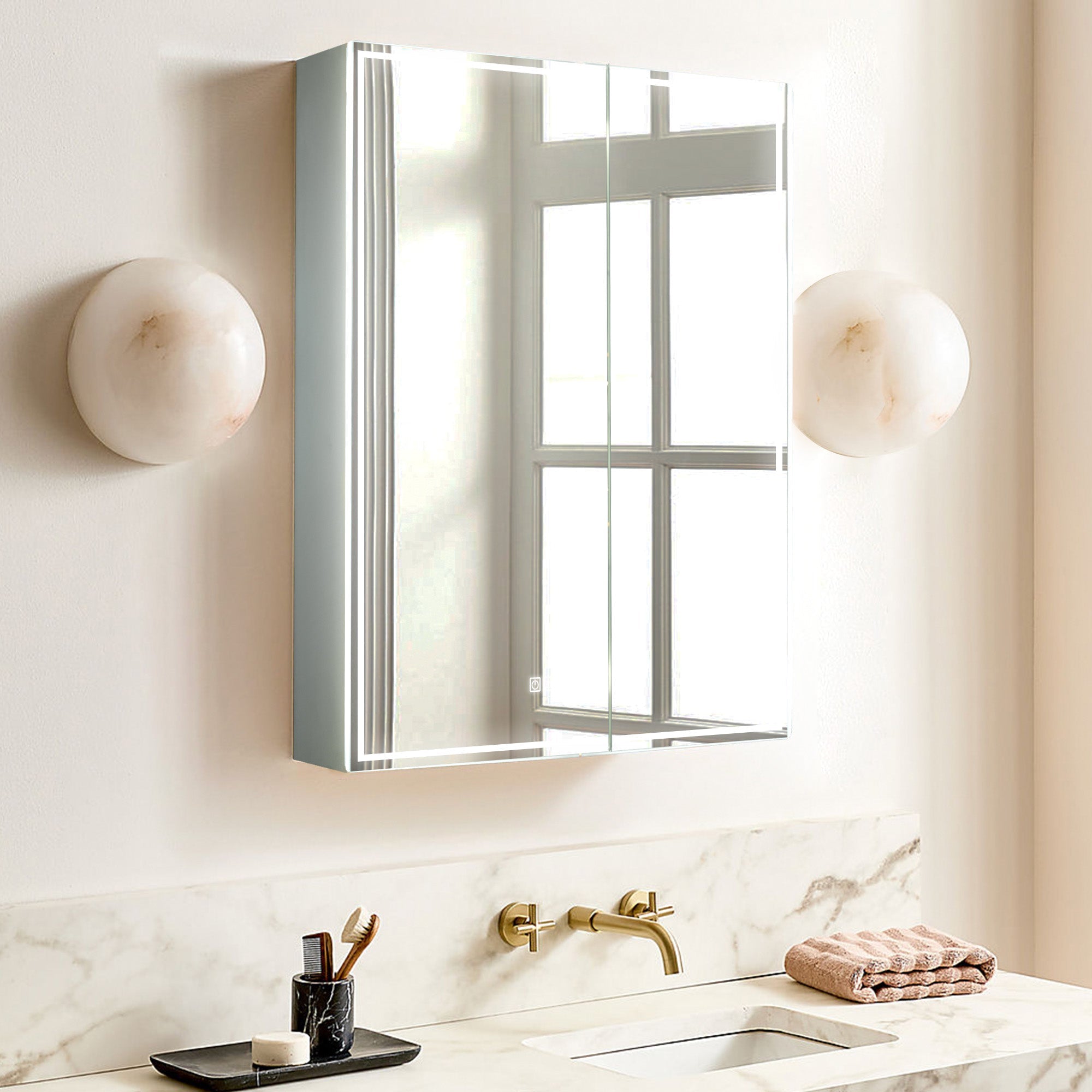 THEBE Custom LED Mirror Medicine Cabinet with Modern Design