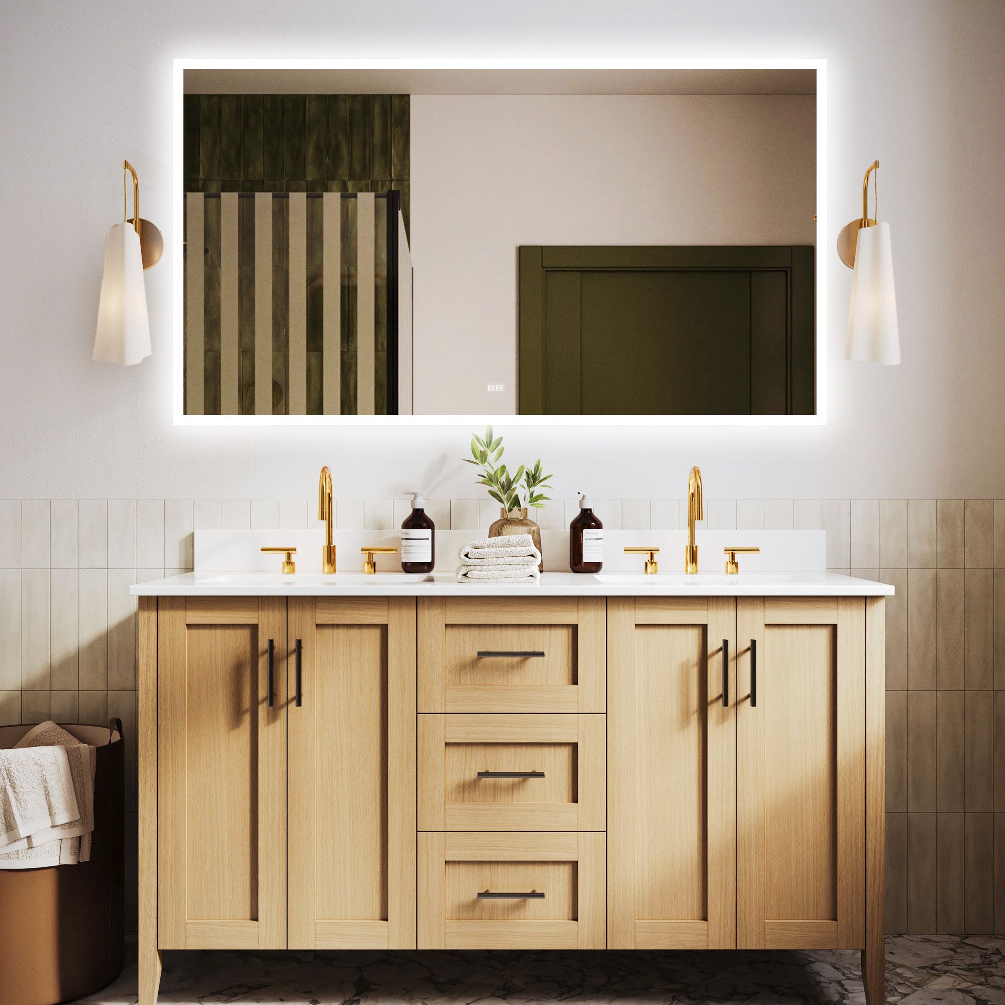 NEPTUNE Custom LED Mirror with Edge Frosted