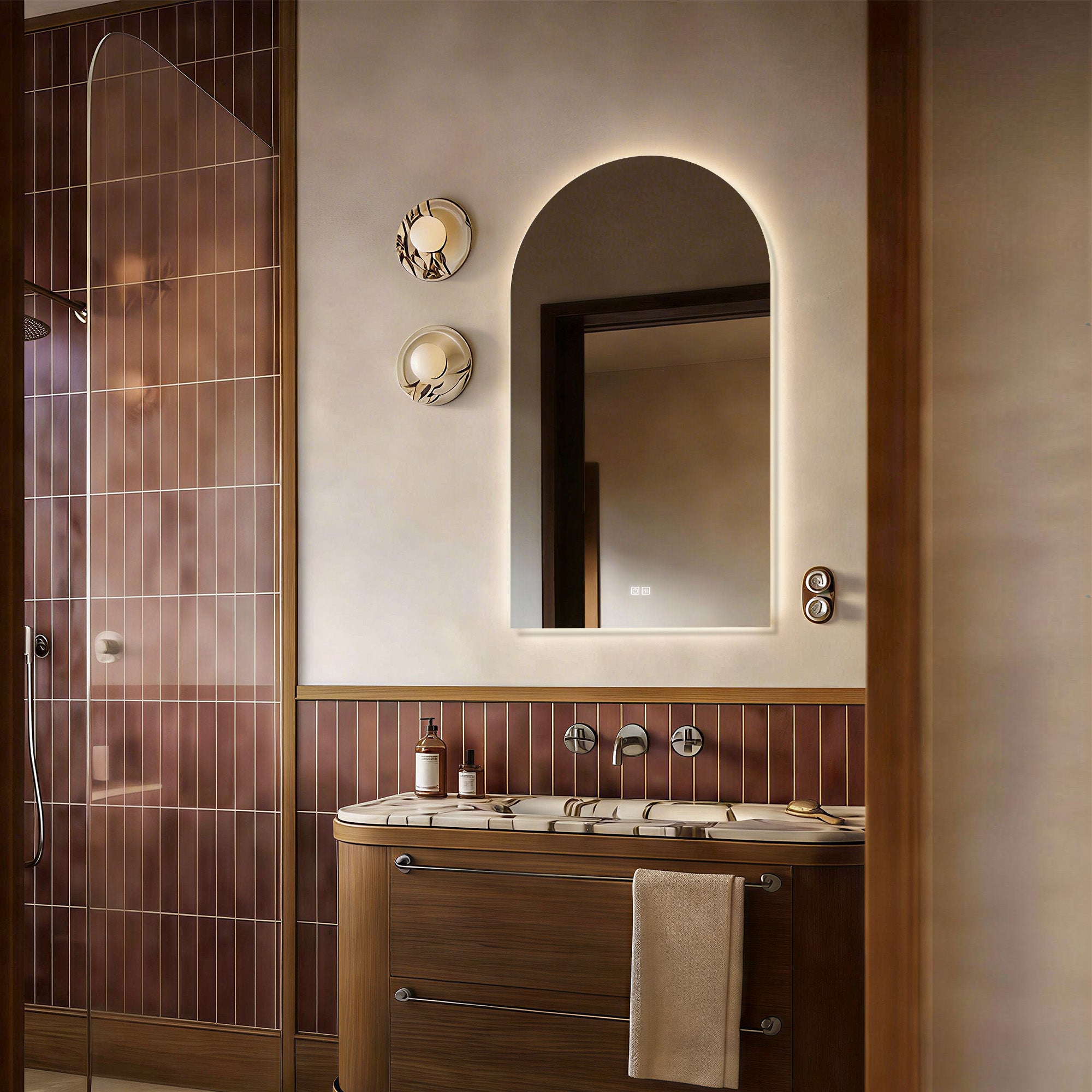 PROCYON Arched Custom LED Mirror with Backlight