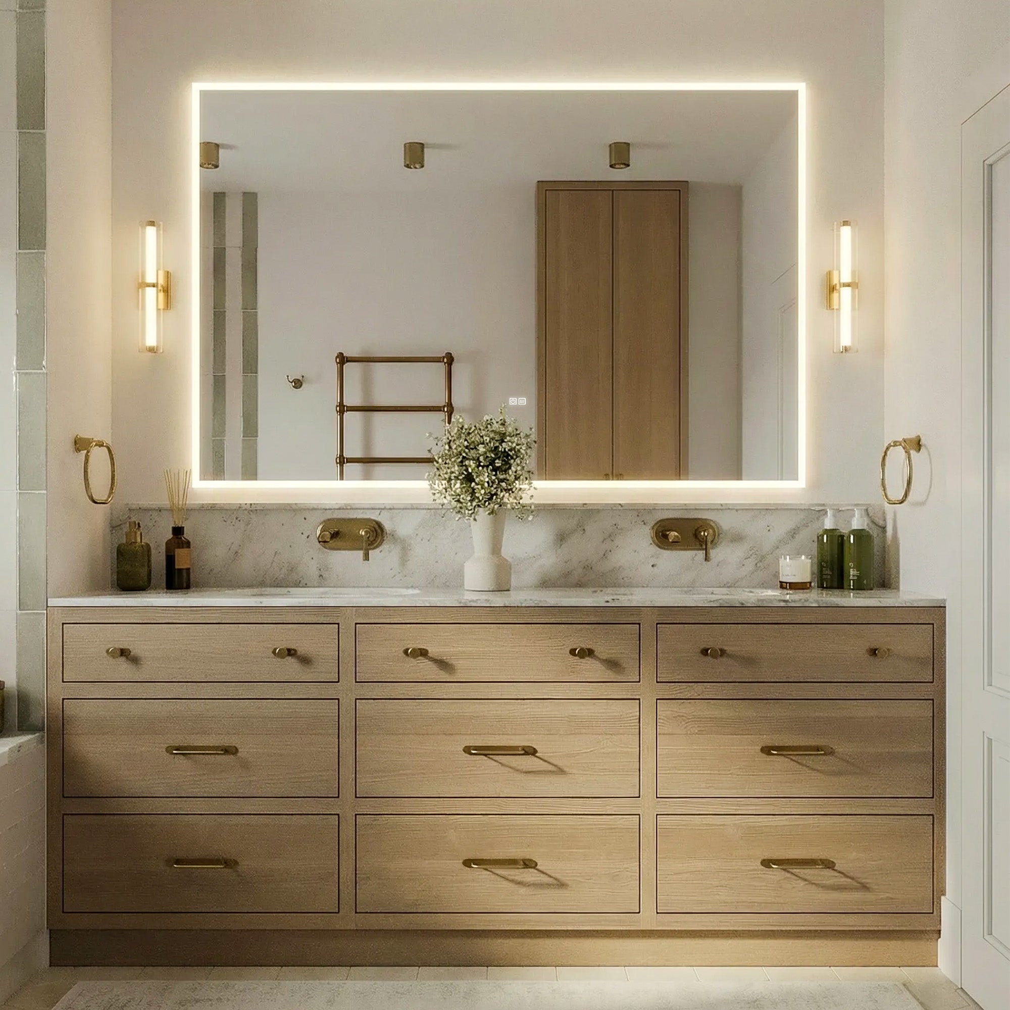 NEPTUNE Custom LED Mirror with Edge Frosted