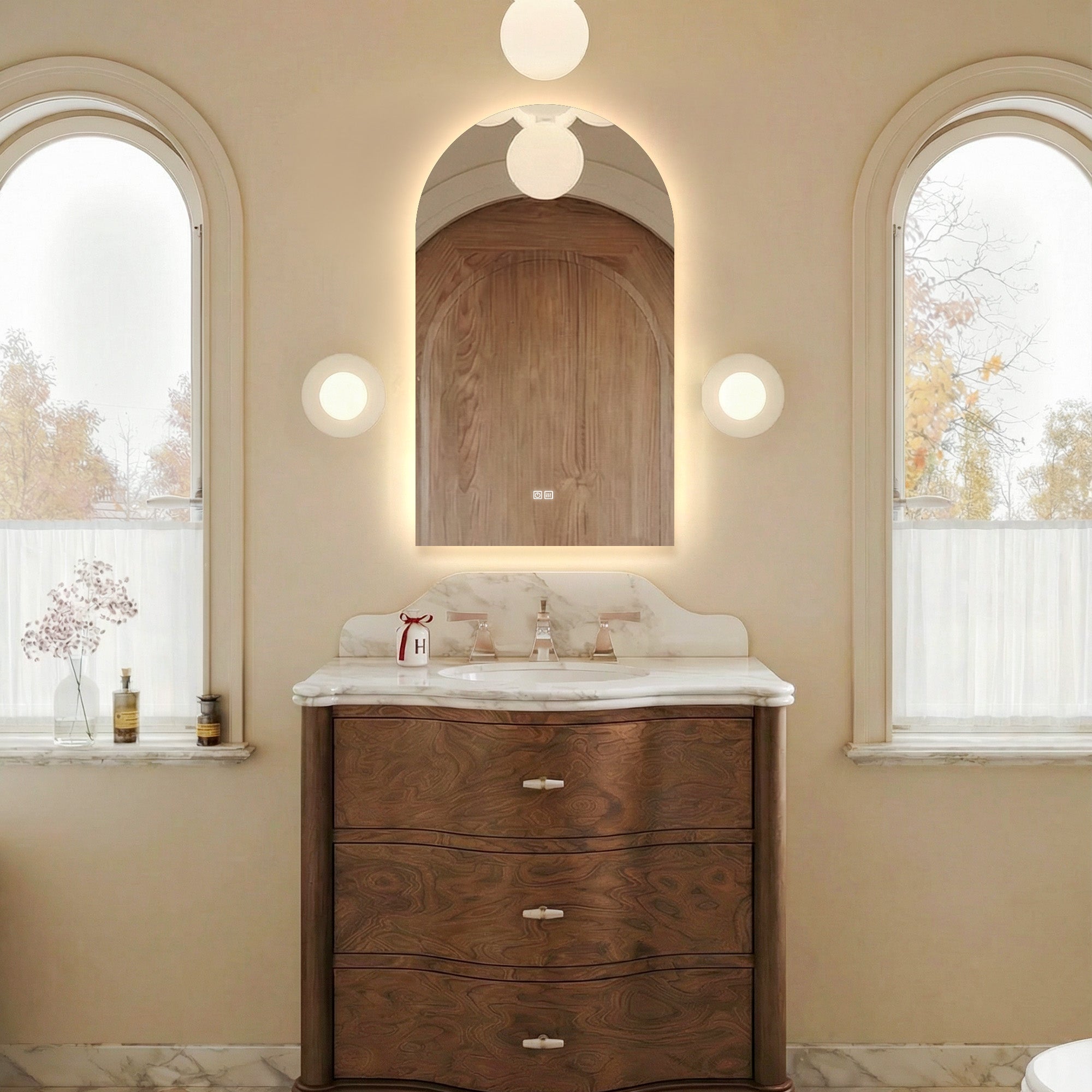 PROCYON Arched Custom LED Mirror with Backlight