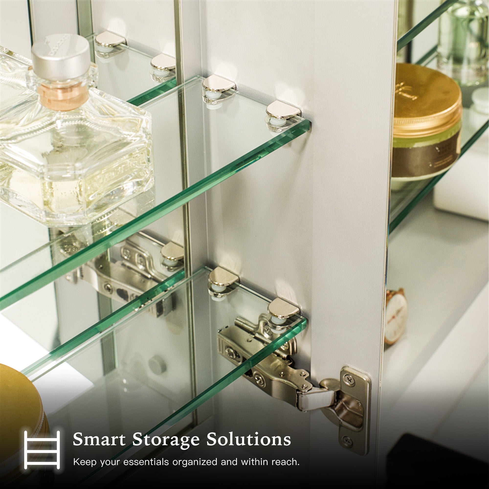 ELARA Custom LED Mirror Medicine Cabinet with Recessed Design