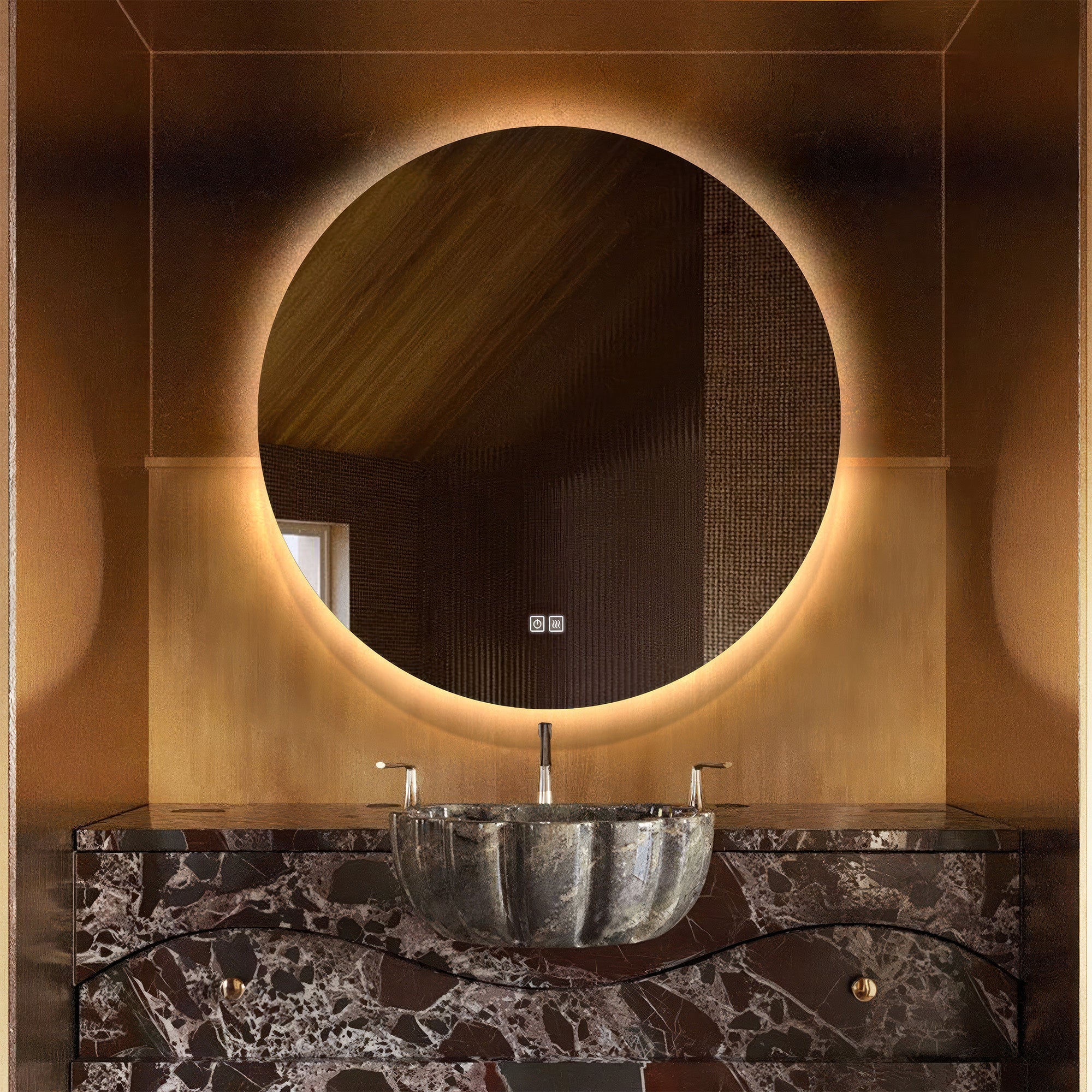 JUPITER Round Custom LED Mirror with Backlight